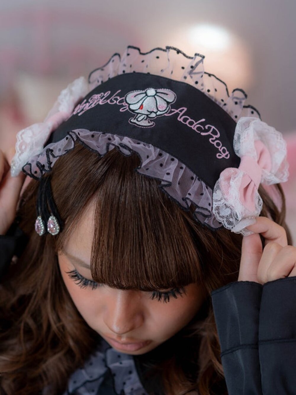 NEW ACDC RAG X Hanyo Usagi Chax Bunny Black Head Dress